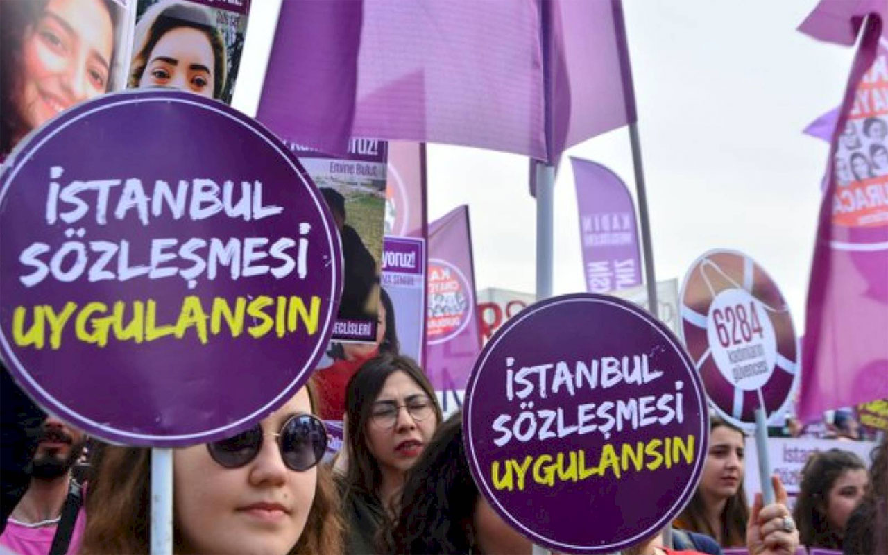 İstanbul Sözleşmesi'nin iptaline karşı kadınlar sokağa çıkıyor